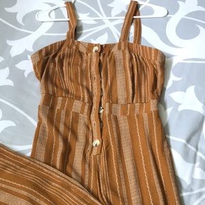 Mustard and Cream Jumpsuit